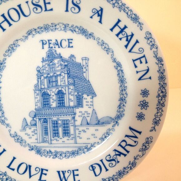Vintage Collector Plate "This House is a Haven with Love We Disarm" Albert Price - Picture 4 of 7